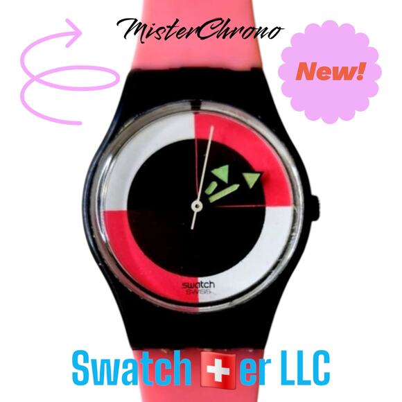 Swatch watch NEO QUAD LB109 1985 Standard Ladies with new strap box and battery - Picture 10 of 10